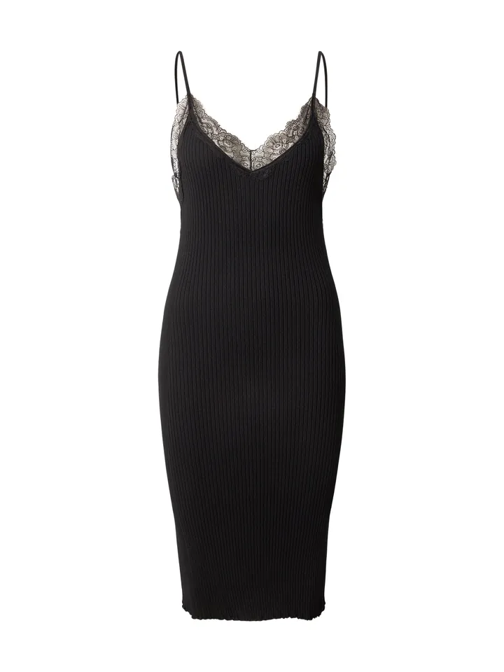 & Other Stories Vestido de punto negro