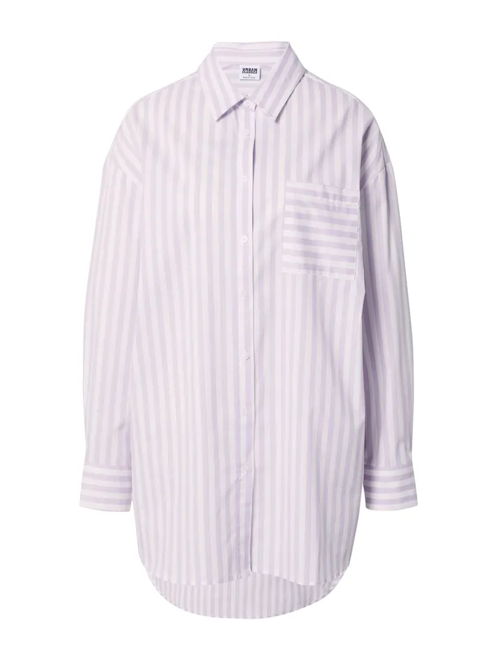 Urban Classics Blusa lila / blanco