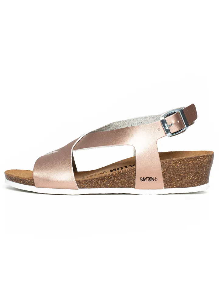 Bayton Sandalias 'Salamanque' oro rosa