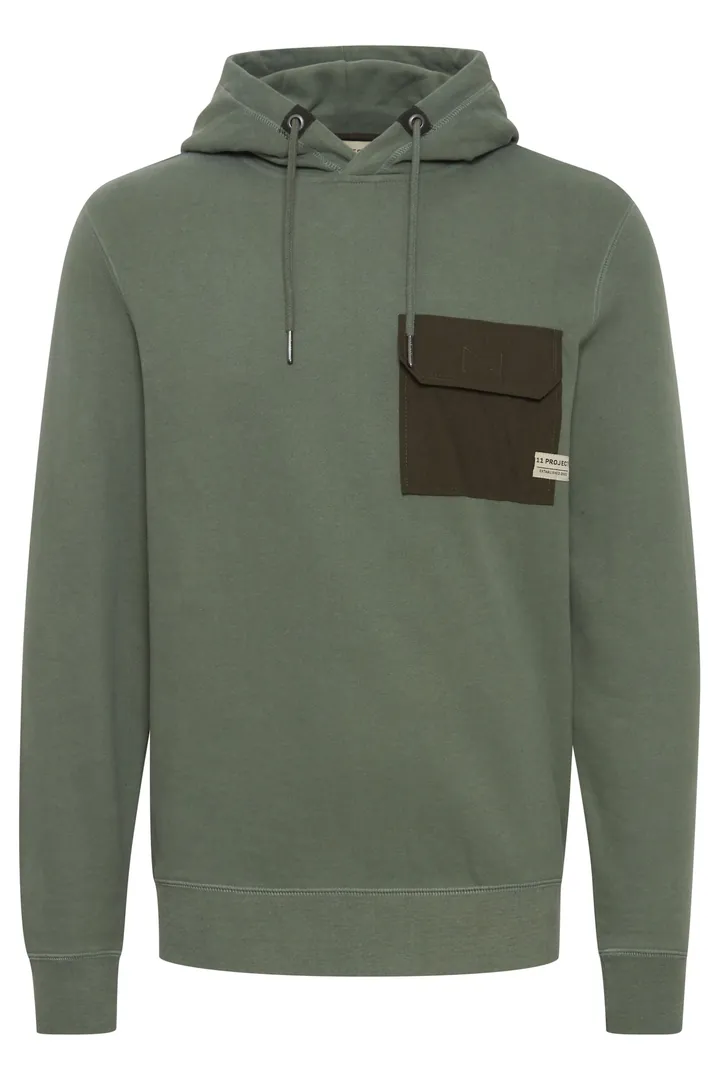 11 Project Sudadera 'Pelo' oliva