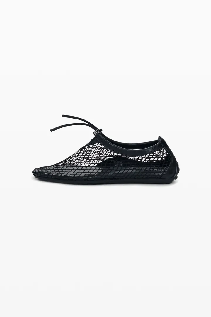 Desigual, Bailarina plana ajustable, Mujer, Negro, 36