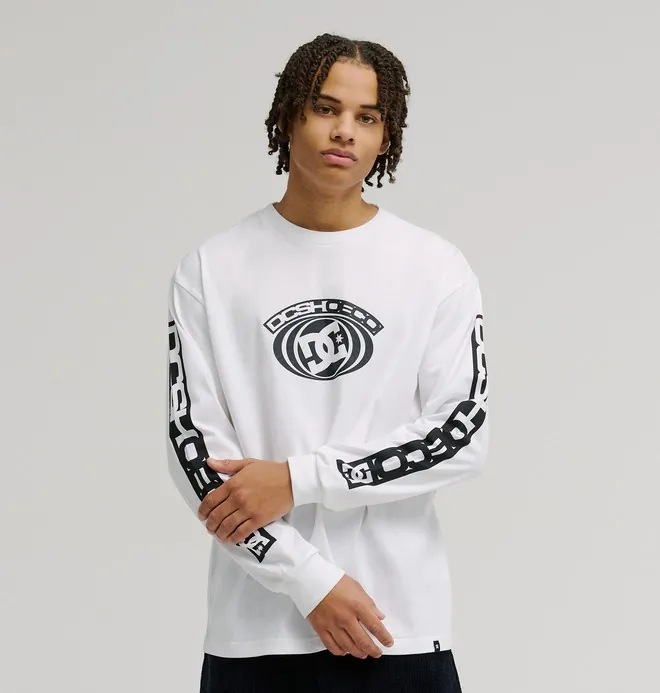 DC Echo - Camiseta de manga larga Blanco Hombre