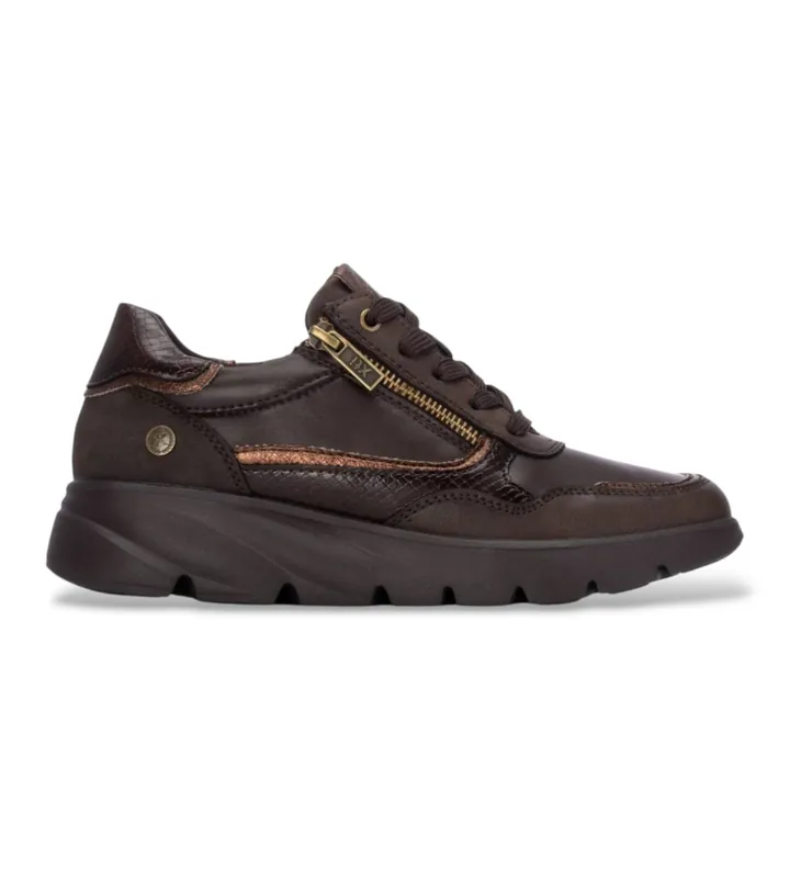 Xti para mujer. 14611102-MARRON Zapatillas 146111 marrón (36), 3 a 5cm, Cremallera, Casual