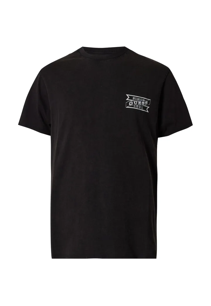 GUESS Camiseta 'BSC'  azul claro / negro / blanco