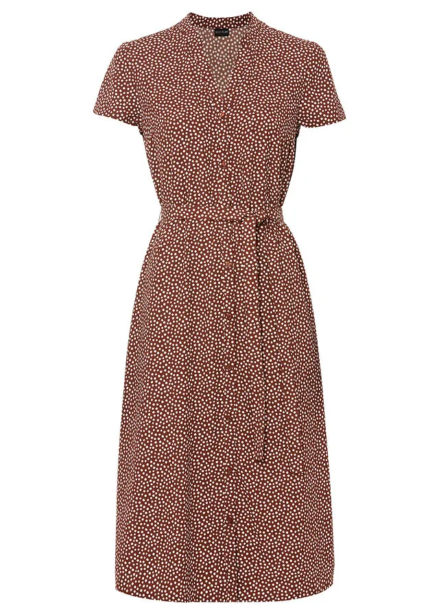 Vestido camisero con lunares