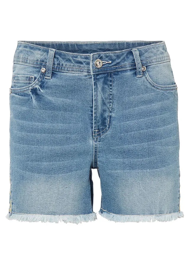 Pantalón vaquero corto con talle medio