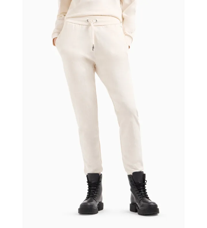 A|X Armani Exchange para mujer. 8NYPLGYJE5Z1130 Pantalón de chándal blanco (L), Casual, Deportivo, Algodón, Multideporte