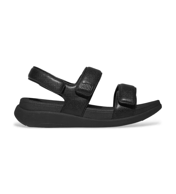 Fitflop para mujer. IV9-090 Sandalias Mode Go negro (36), 3 a 5cm, Velcro, Casual