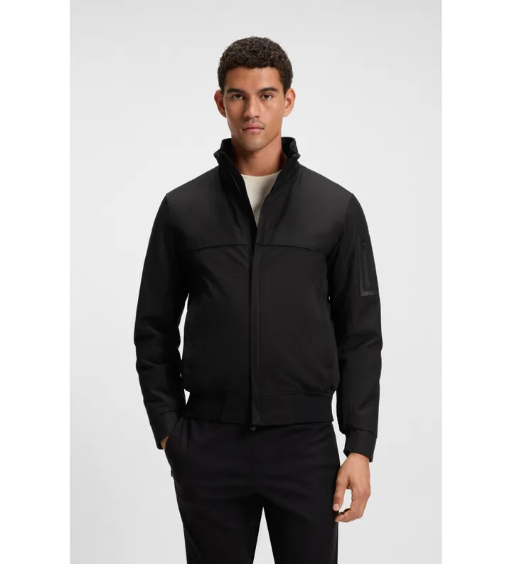 BOSS para hombre. 50547739 Chaqueta League Jadon negro (L), Casual, Poliéster