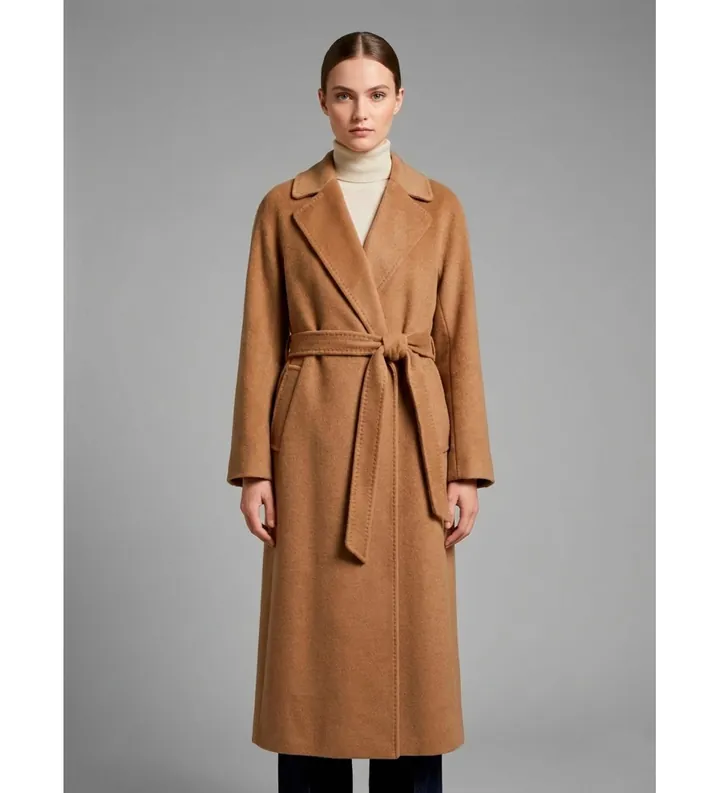 Weekend Max Mara para mujer. 2525016082600 Abrigo Tempera marrón beige (42), Casual, Lana