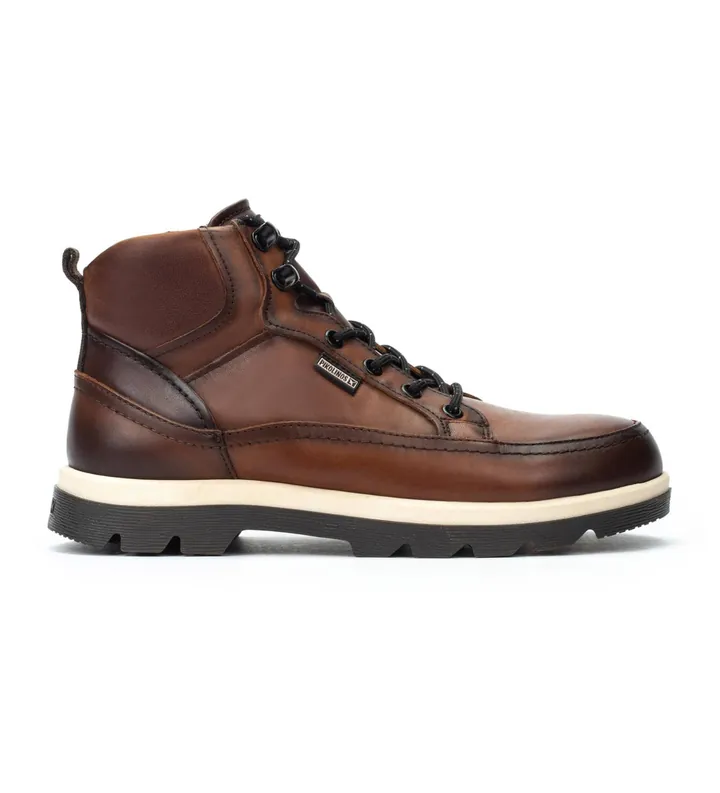 Pikolinos para hombre. M3M-8107C1 Botines de Piel Vigo marrón (39), Plano, Cremallera, Casual