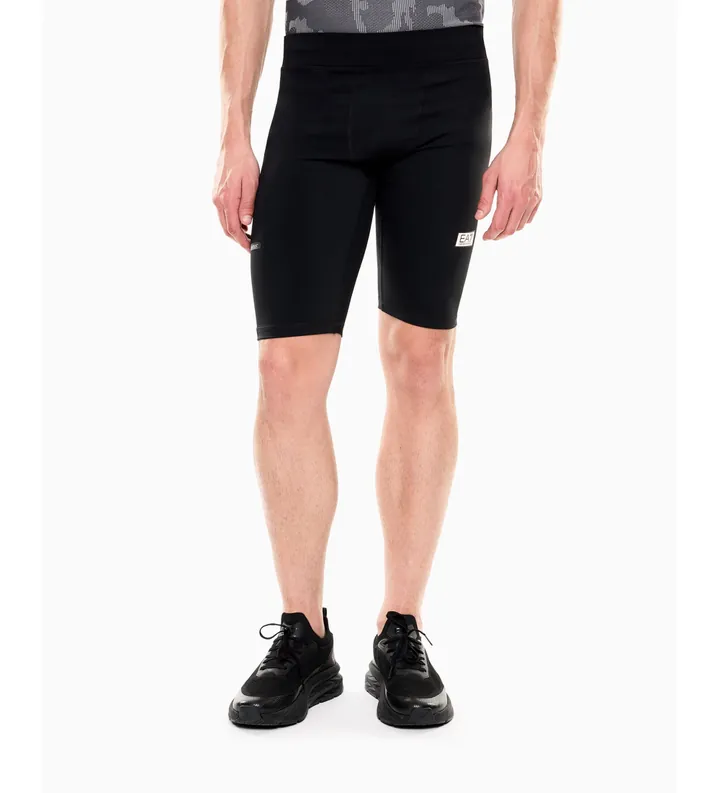 EA7 para hombre. 7M001352_AF21580 Pantalones Cortos Ventus+ M Negro (3XL), Deportivo, Running, Sportswear, Multideporte, Poliamida