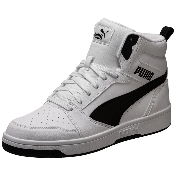 PUMA Zapatillas deportivas altas 'Rebound V6' negro / blanco