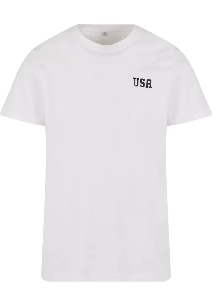 Mister Tee Camiseta 'USA' negro / blanco