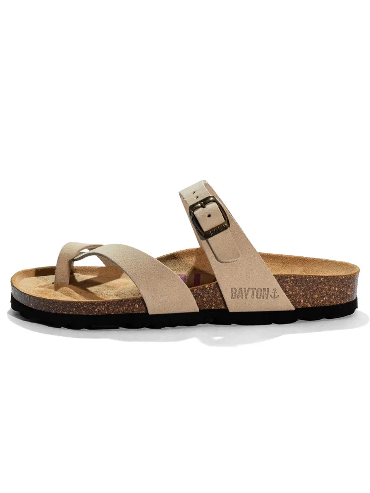 Bayton Sandalias de dedo 'DIANE'  beige