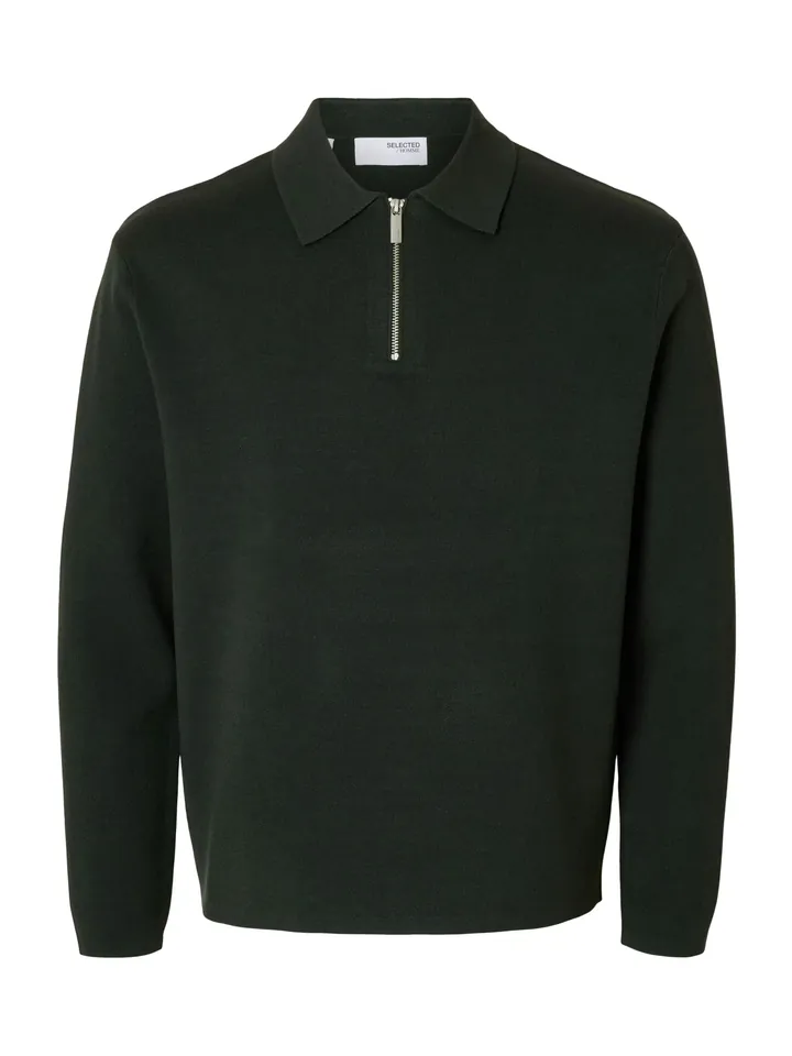 SELECTED Jersey 'SLHTeller'  verde oscuro