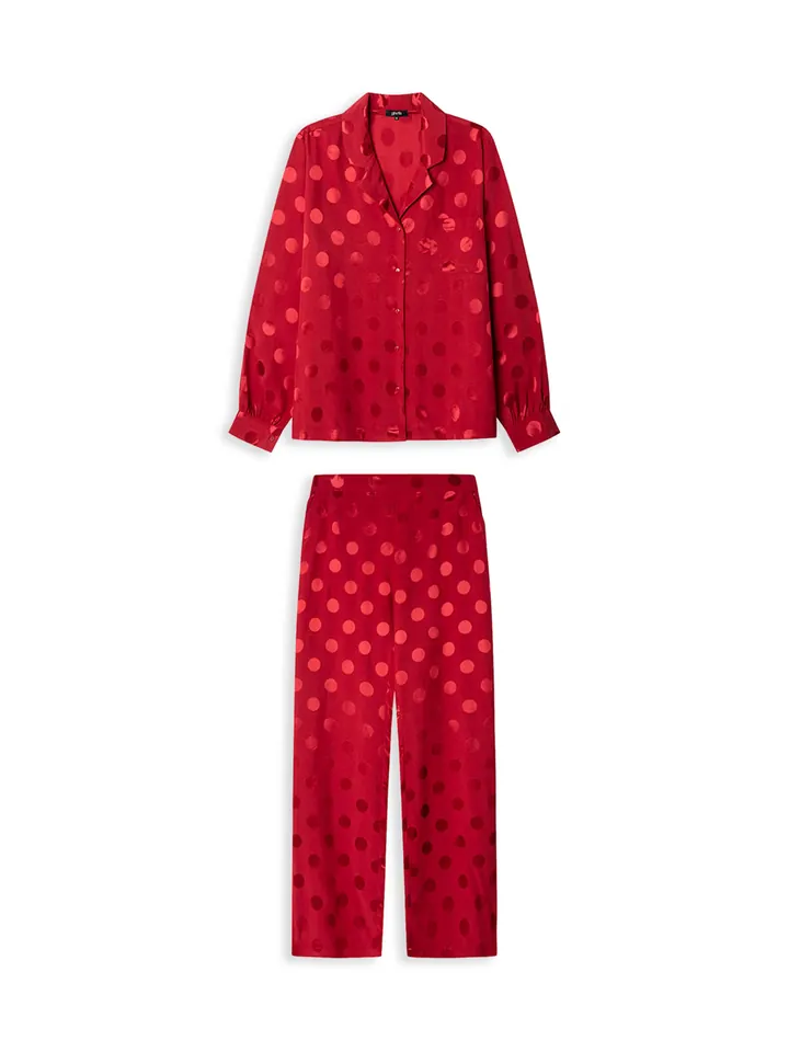 Gisela Pijama granadina / rojo neón