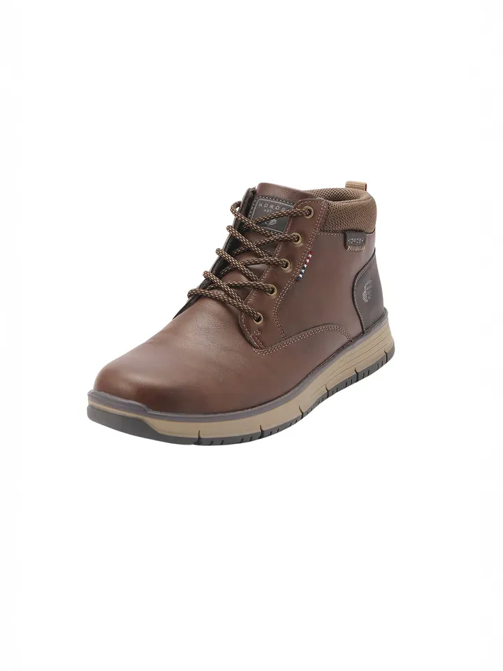 KOROSHI Botas con cordones marrón