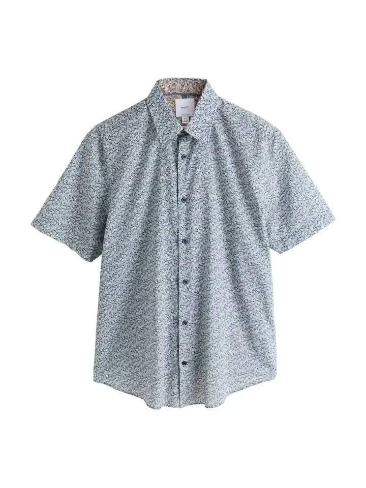 Next Camisa  navy / azul claro