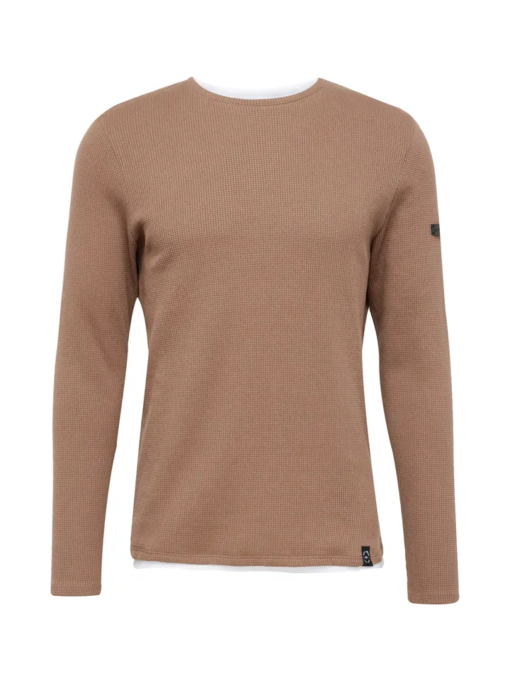 Key Largo Jersey 'Stefano' crema / marrón / negro
