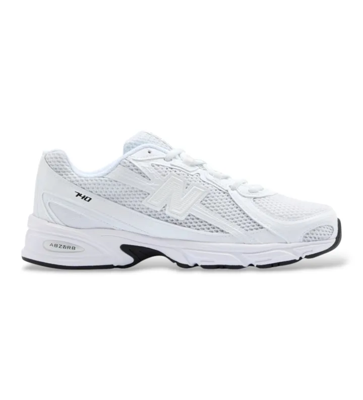 New Balance unisex. U740V2 Zapatillas 740 blanco (37), Plano, Cordones, Deportivo