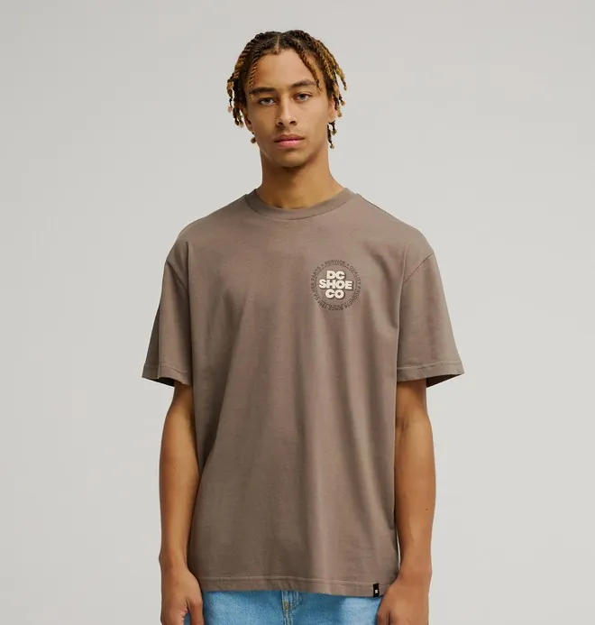 Work Circle - Camiseta de manga corta Marrón Hombre