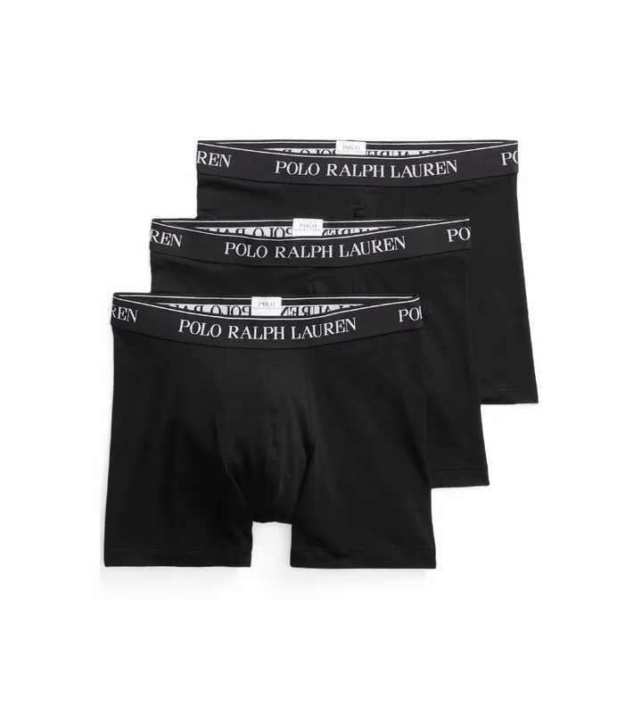 Polo Ralph Lauren para hombre. 714835887002 Set 3 bóxers de algodón negro (L), Homewear
