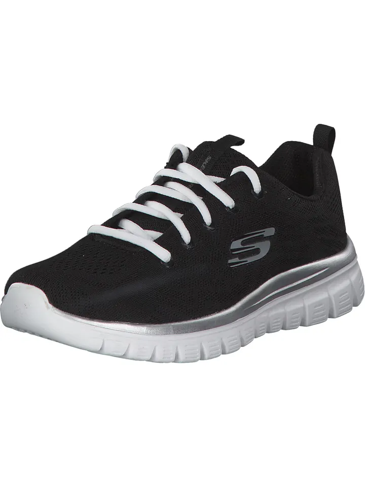 SKECHERS Zapatillas deportivas bajas 'Graceful Get Connected' negro / blanco