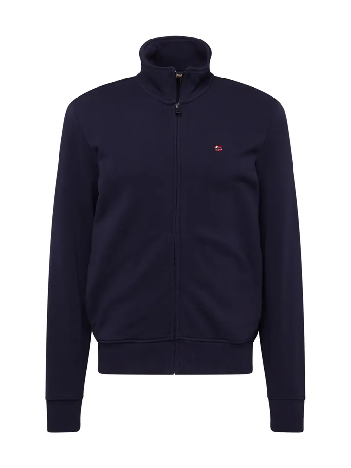 NAPAPIJRI Sudadera con cremallera 'BALIS' marino / rojo / blanco