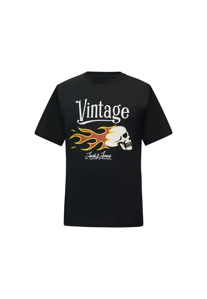 Jack & Jones Premium Camiseta 'JPRBLUJEAN' marrón / mostaza / negro / blanco