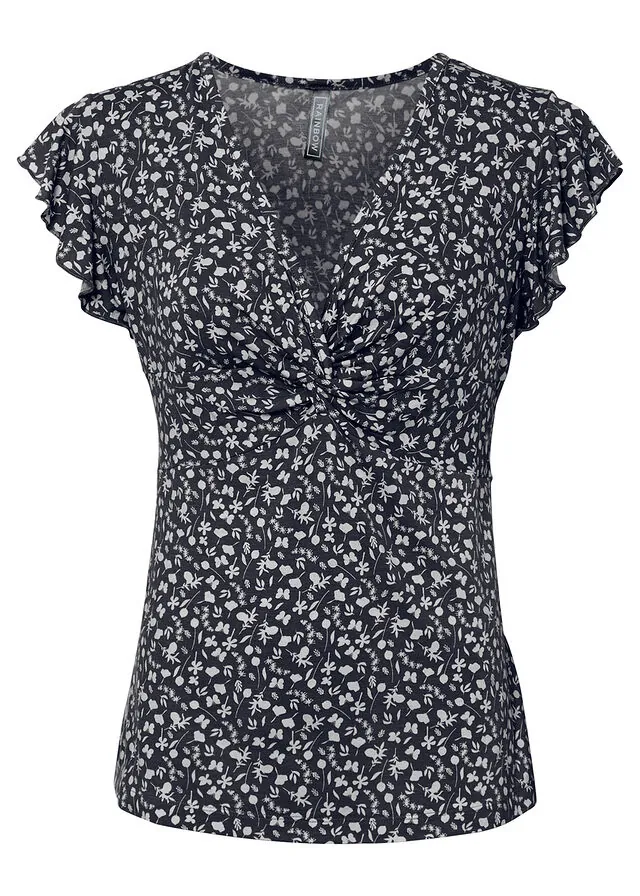 Camiseta de mezcla de viscosa