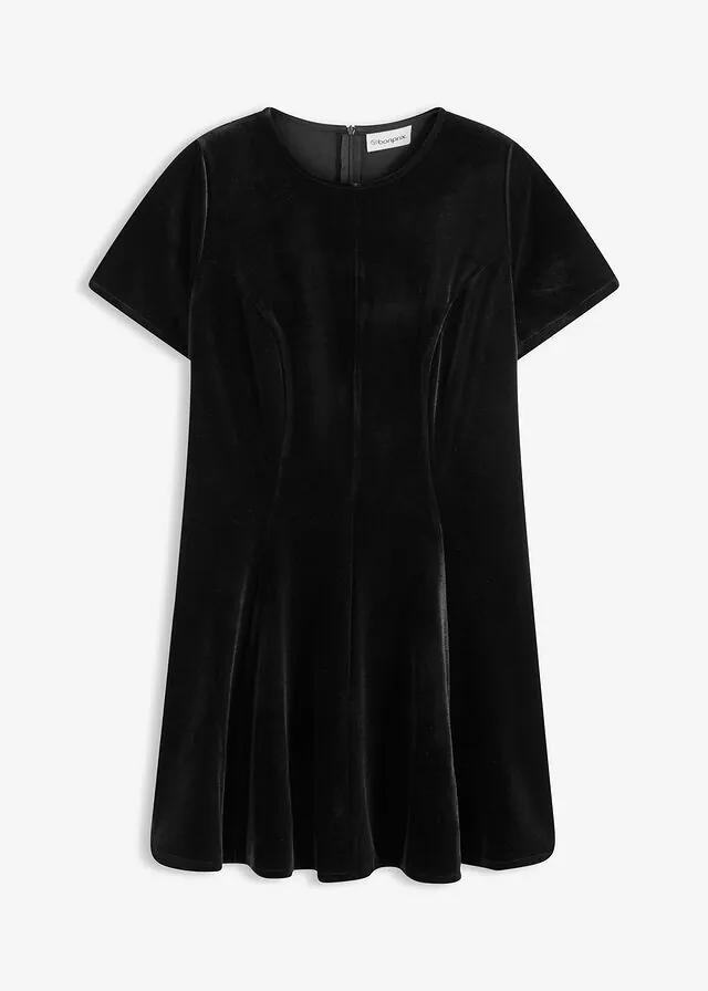 Vestido mini de terciopelo suave