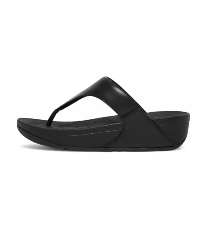 Fitflop para mujer. I88-001 Sandalias de Piel Lulu negro (37), 3 a 5cm, Ninguno, Casual