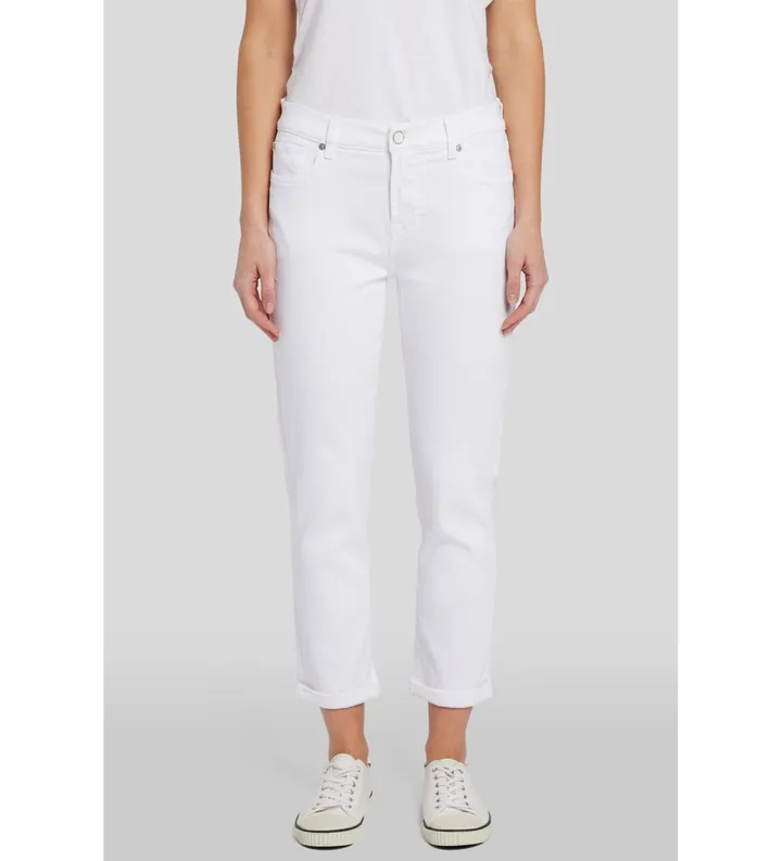 7 For All Mankind para mujer. 7U646549SL7 Jeans Josefina Soleil blanco (24), Casual, Algodón