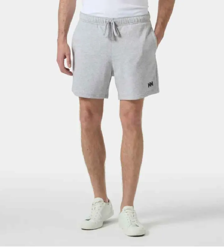 Helly Hansen para hombre. 54638 Shorts Terry Loop 6" gris (M), Casual, Deportivo, Algodón