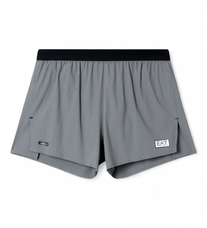 EA7 para hombre. 7M001353_AF21687 Pantalones Cortos Ventus+ M Gris (3XL), Deportivo, Sportswear, Multideporte, Poliamida