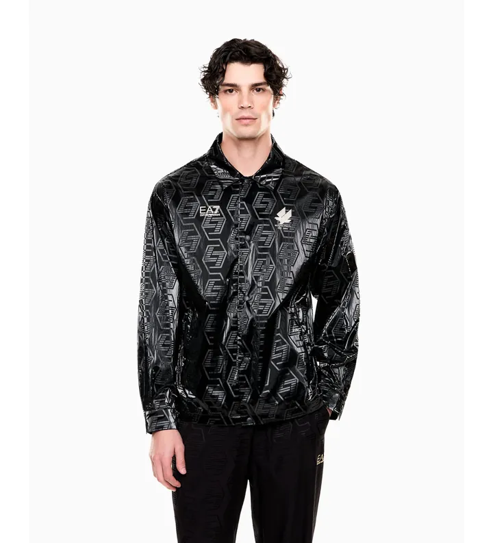 EA7 para hombre. 7M001614_AF21440 Chaqueta Soccer M Negro (3XL), Casual, Deportivo, Sportswear, Multideporte, Poliéster