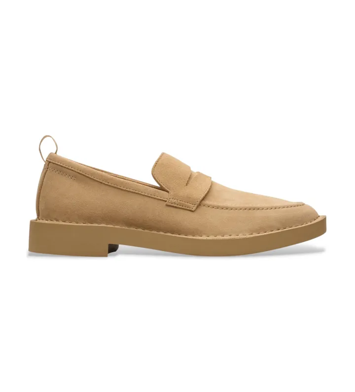 Clarks para hombre. 26180847 Mocasines de Piel Martock Lo marrón (41.5), Plano, Ante, Ninguno, Casual, Fiesta, Clásico