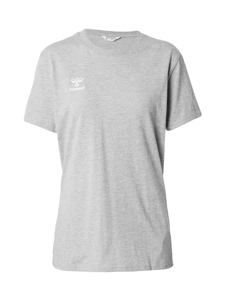 Hummel Camiseta funcional 'Go 2.0' gris moteado / blanco