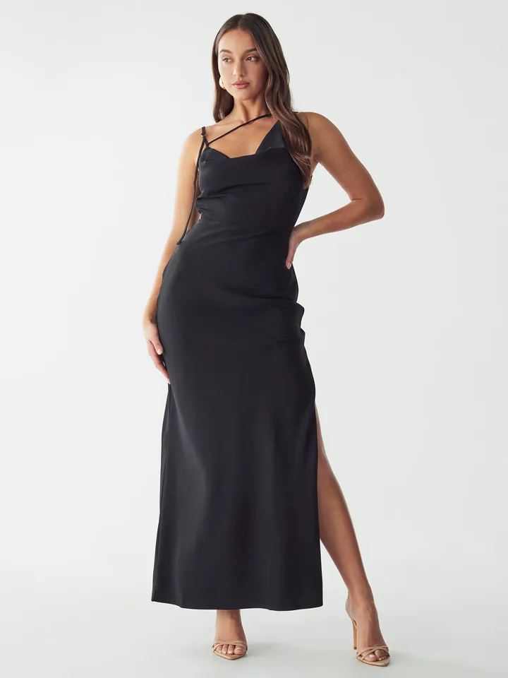 BWLDR Vestido 'MARSEI MAXI DRESS' negro