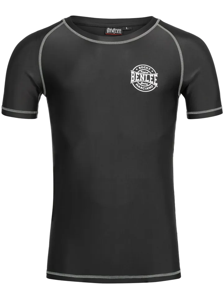 Benlee Camiseta funcional 'Limehills' gris / negro / blanco