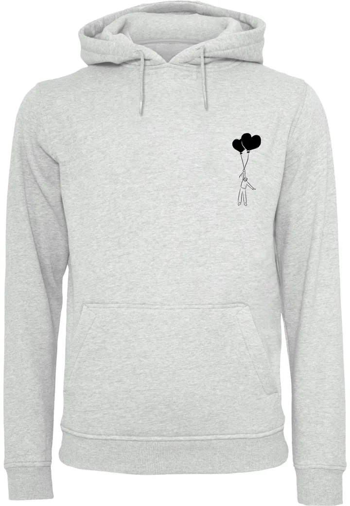 Merchcode Sudadera 'Love In The Air'  gris claro / negro