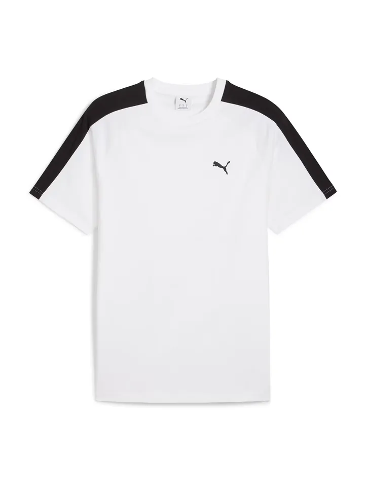 PUMA Camiseta 'T7' negro / blanco