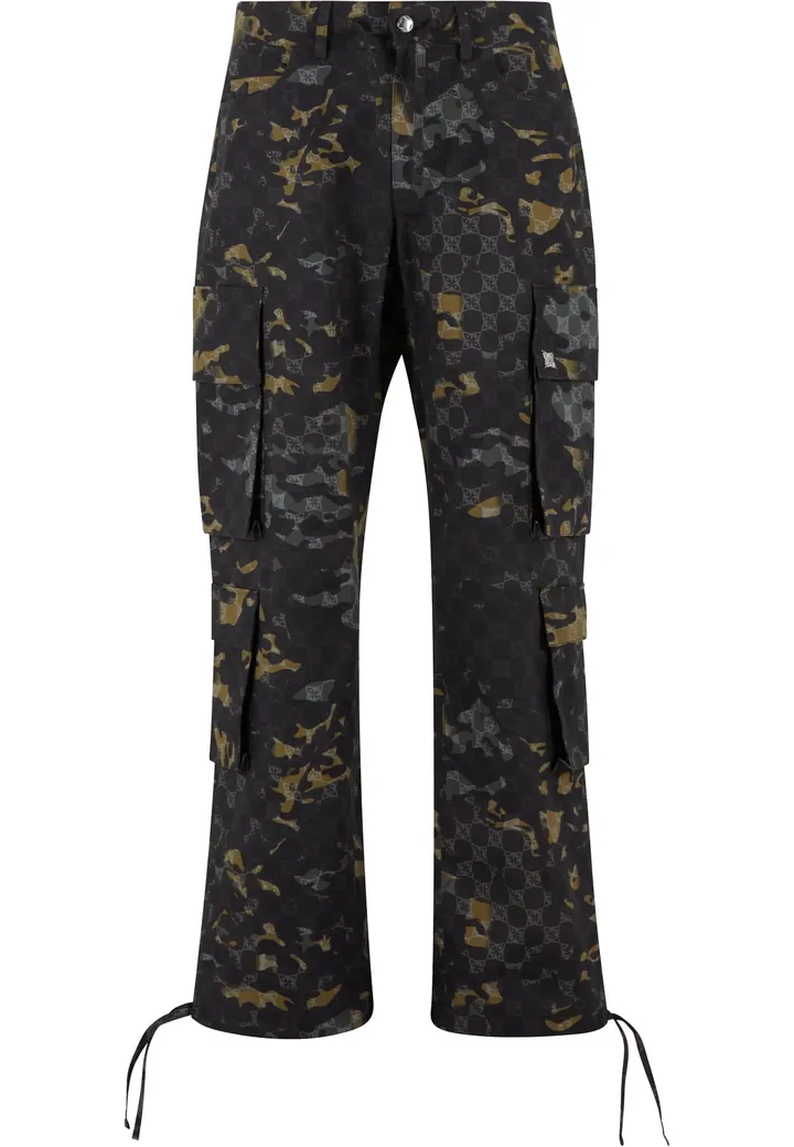 Pequs Pantalón cargo 'Aether' gris / caqui / oliva / negro