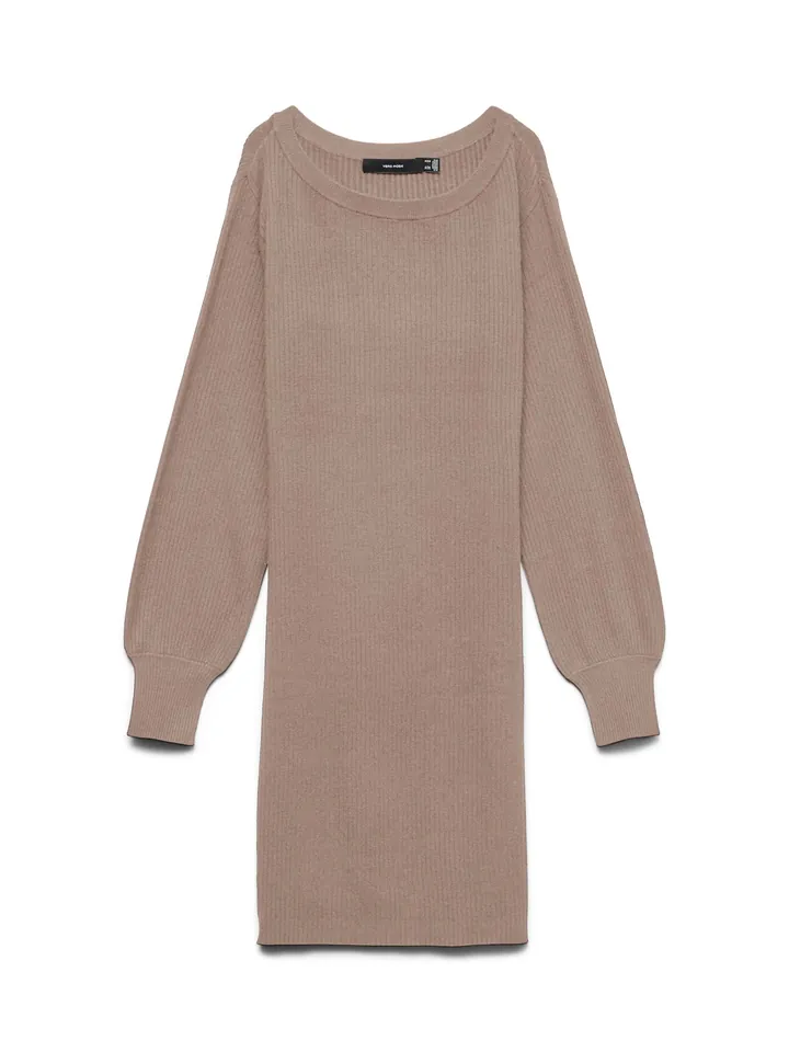 VERO MODA Vestido de punto 'VMHOLLYKARIS' marrón
