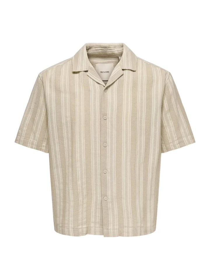 Only & Sons Camisa 'ONSWalker' beige / beige oscuro