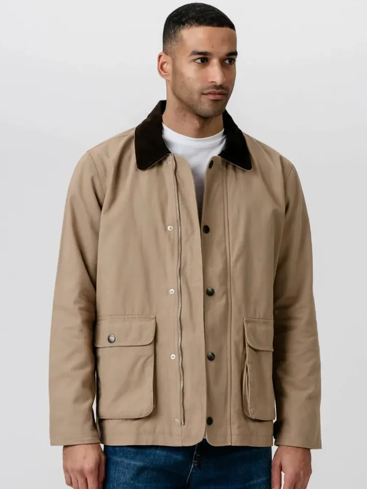 TEESHOPPEN Chaqueta de entretiempo ' Twill Jacket '  beige