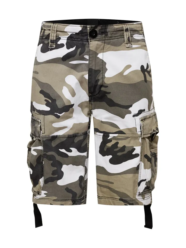 Brandit Pantalón cargo gris / taupe / blanco