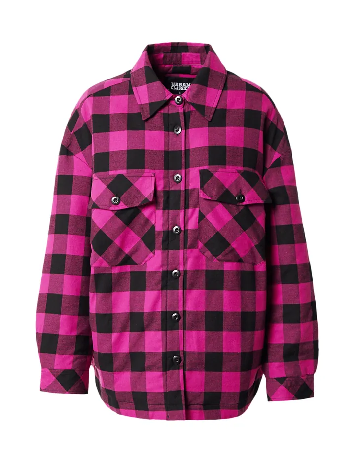 Urban Classics Chaqueta de entretiempo rojo violáceo / negro