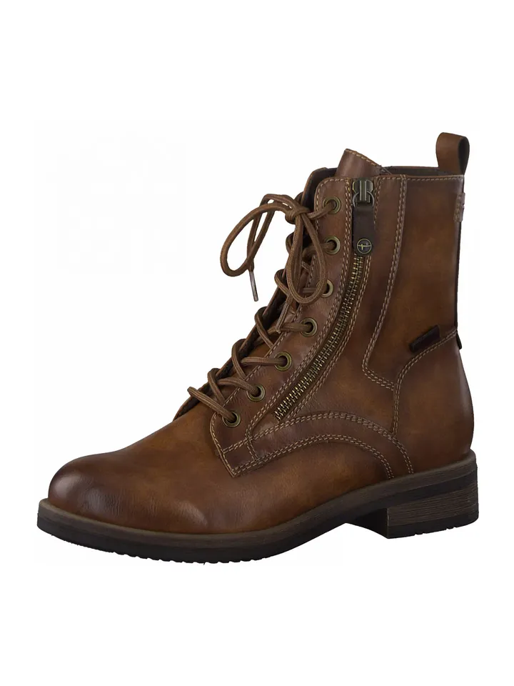 Tamaris Botines con cordones marrón